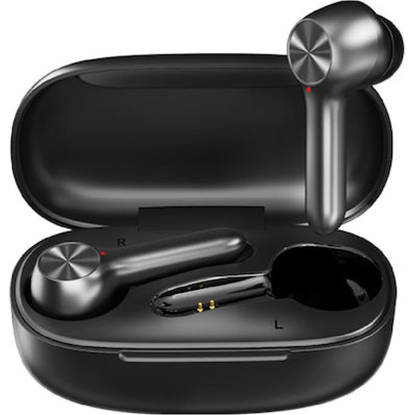 ROCKROSE earphones Sensational Real, θήκη φόρτισης, True Wireless, μαύρα