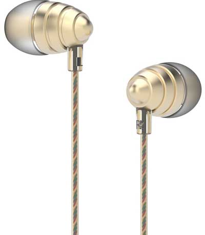 UIISII earphones US90 Little Bee, χρυσό