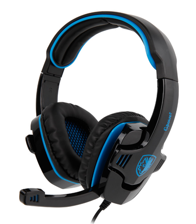 SADES Gaming Headset Gpower με 40mm πανίσχυρα ακουστικά, Blue