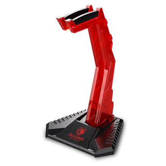 SADES Stand Wolfbone D1 για headset, κοκκινο
