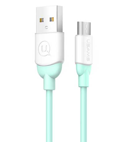 USAMS Καλώδιο USB σε Micro USB US-SJ247, Ice-Cream , 1m, πράσινο