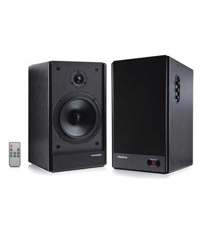 MICROLAB ηχεία SOLO6C, 2.0ch, 100W RMS, RCA, με remote control, wood
