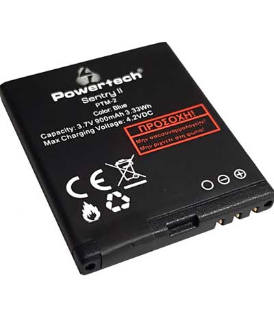 POWERTECH μπαταρία SP-PTM2-BAT για κινητό Sentry II & IV, 900mAh