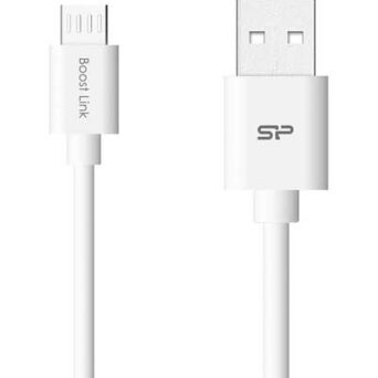 SILICON POWER καλώδιο USB σε Micro USB LK10AB, 2.4A, QC 3.0, 1m, μαύρο