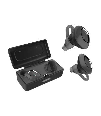 SUPERTOOTH Bluetooth earbuds TW1, True Wireless, με θήκη φόρτισης, μαύρα