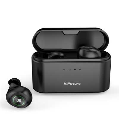 HIFUTURE earphones TidyBuds Pro, power bank, με θήκη φόρτισης, μαύρα