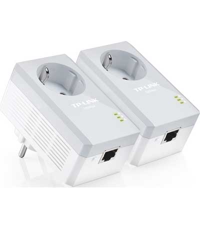 TP-LINK AV600 Passthrough Powerline Starter Kit TL-PA4010P, Ver. 4.0