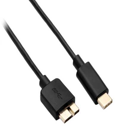 POWERTECH Καλώδιο USB 3.0 Type C σε Micro-B SuperSpeed, 1m, Black