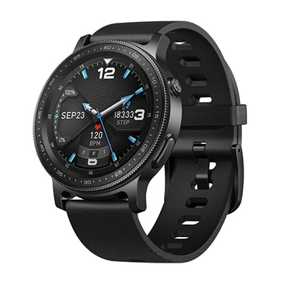 ZEBLAZE smartwatch GTR 2, 1.28", IP68, heart rate, ηχείο & mic, μαύρο