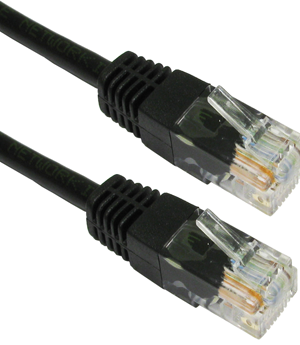 Power Tech Καλώδιο δικτύου UTP cat 5e - Μαύρο - 5 μετρό