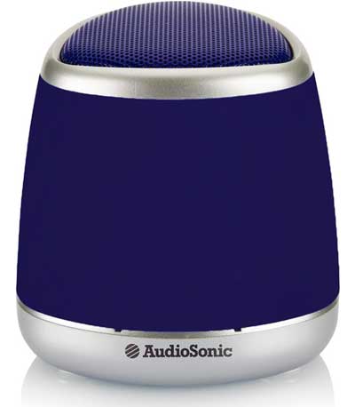 AUDIOSONIC φορητό ηχείο SK-1506, bluetooth/3.5mm, 400mAh, μπλε