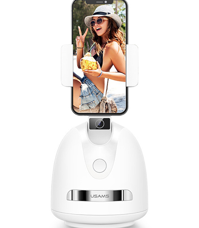 USAMS βάση για smartphone με smart face tracking US-ZB239, λευκή