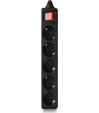 Socket 5 x Schuko Power On SU-05K