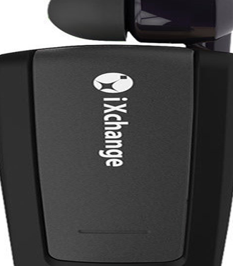 Retractable Bluetooth Mini Headset iXchange UA25XB Black