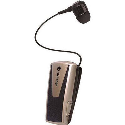 Retractable BT Headset w App UA42QT-V Gold iXchange