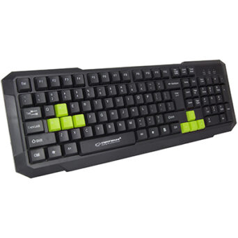 Esperanza EGK102G keyboard USB Black (US)
