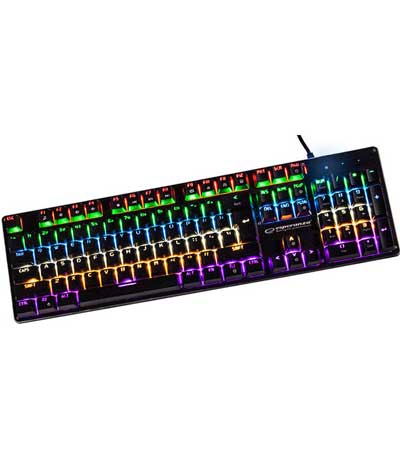 Esperanza EGK801 Multimedia illuminated Μηχανικό Πληκτρολόγιο Vortex