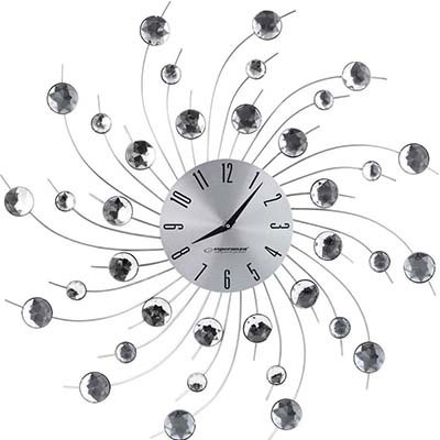 Esperanza Ρολόι Τοίχου EHC004 Mechanical Black,Stainless steel