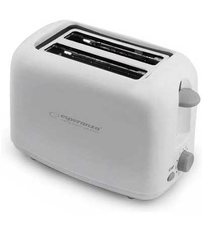 ESPERANZA EKT002 Φρυγανιέρα Διπλή Toster 600W λευκή Ciabatta