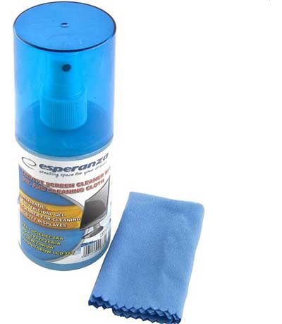 ESPERANZA ES121 Σετ Καθαρισμού Οθόνης LCD/TFT – Τζελ Με Πανί Cleaning Set Monitor