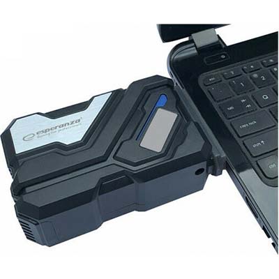 Esperanza Ανεμιστηράκι για Laptop με LED Φωτισμό USB Norte EGC103