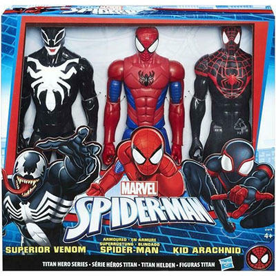 Hasbro Marvel Spider-Man: Titan Hero Series Collection (Superior Venom, Spider-Man & Kid Arachnid) (C1916)