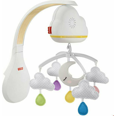Fisher Price Ονειρεμένα Συννεφάκια Περιστρεφόμενο με Αισθητήρα Ανίχνευσης Κλάματος GRP99