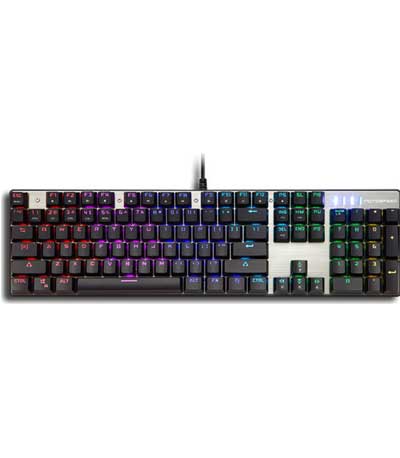 Motospeed Inflictor CK104 Ασημί (Brown Switches)