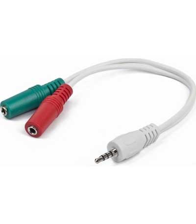 CABLEXPERT ΚΑΛΩΔΙΟ ΗΧΟΥ 3.5mm 4-PIN ΑΡΣΕΝΙΚΟ ΣΕ 3.5mm STEREO+MIC