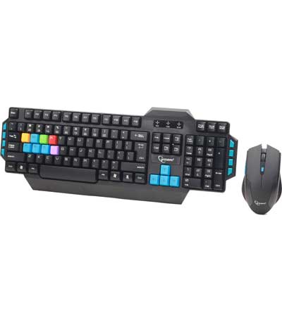 Gembird Set Keyboard & mouse Wireless Gaming KBS-WMG-01 USB US Layout