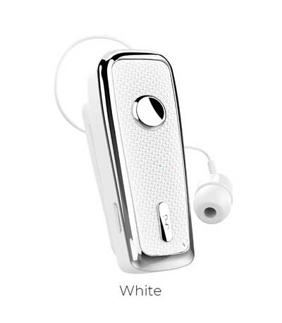 HOCO E38 BUSINESS BLUETOOTH EARPHONE, WHITE