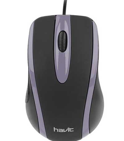 HAVIT HV-MS753 Optical mouse, ΓΚΡΙ/ΜΑΥΡΟ