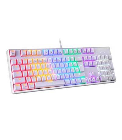 MOTOSPEED K96 ΜΗΧΑΝΙΚΟ GAMING ΠΛΗΚΤΡΟΛΟΓΙΟ ME BACKLIGHT, ΛΕΥΚΟ (Outemu Red)