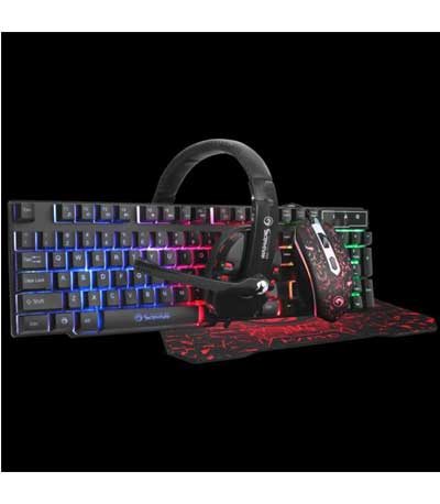 MARVO CM370 GAMING SET, ΠΛΗΚΤΡΟΛΟΓΙΟ+ΠΟΝΤΙΚΙ+MOUSEPAD+ΑΚΟΥΣΤΙΚΑ