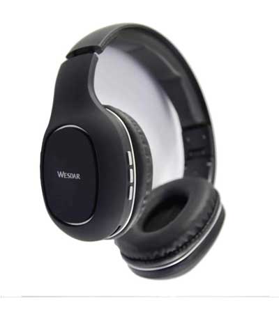 WESDAR BH3 BLUETOOTH HEADPHONES, ΜΑΥΡΟ