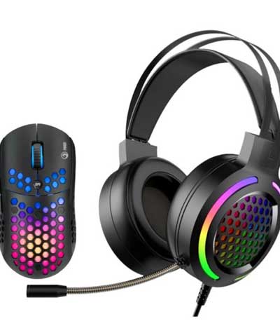 MARVO MH01 Headset & Mouse Gaming Combo ΜΑΥΡΟ