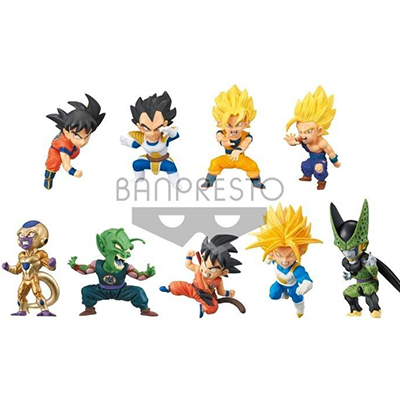 Banpresto DRAGON BALL SUPER - Figure WCF Serie 4 - Box of 9 Mini Figures