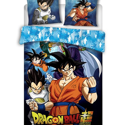 AyMax DRAGON BALL - Duvet Cover 140x200cm - Dragon Ball Super 'Coton BIO'