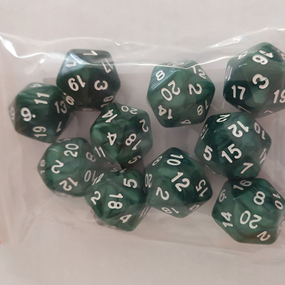 10 PEARL D20 GREEN/WHITE KA113599