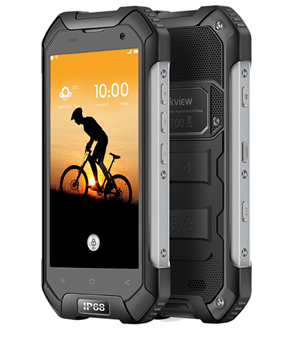 BLACKVIEW Smartphone BV6000s, 4G, 4.7", Quad Core, 4200mAh, Black + Ζελατίνα