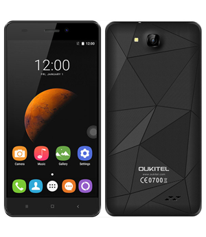 OUKITEL Smartphone C3, 3G, 5.0", 1GB, 8GB, Quad Core, Black + Θήκη Σιλικόνης