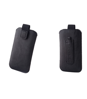 GreenGo θηκη UNI(SLIM UP) XL - BLACK - τεχνητό δέρμα (για iphone4 / S)