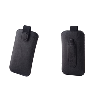 GreenGo θηκη UNI(SLIM UP) XL - BLACK - τεχνητό δέρμα (για iphone4 / S)