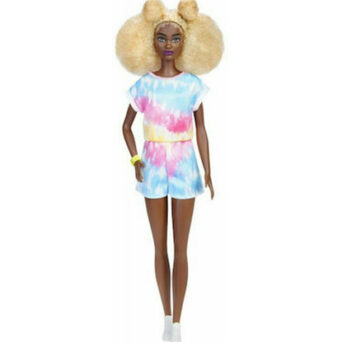 Mattel Barbie Doll - Fashionistas #180 - Blonde African American with Side Puffs Tall Dark Skin Doll (HBV14)