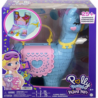 Mattel Polly Pocket: Pajama Party - Λάμα Πινιάτα Έκπληξη Σετ (HHX74)