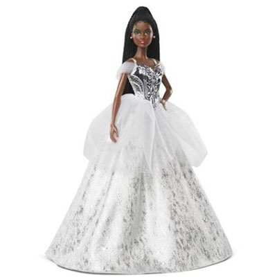 Mattel Barbie Signature: Holiday - African American Dark Skin Doll with Braids (GXL19)