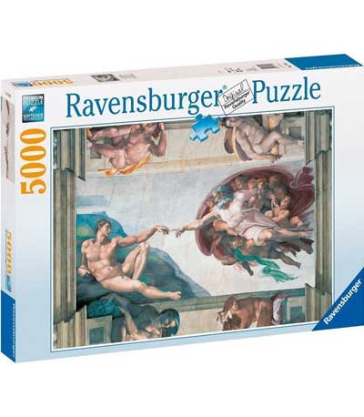 Ravensburger Παζλ 5000τμχ Michelangelo Η δημιουργία 17408