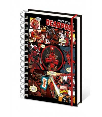 Marvel Comics - Deadpool A5 Notebook A5 Wiro Notebook - (SR72146)