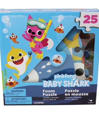 SPIN MASTER BABY SHARK -ΑΦΡΩΔΕΣ ΠΑΖΛ 25 ΤΕΜΑΧΙΩΝ (6054917)