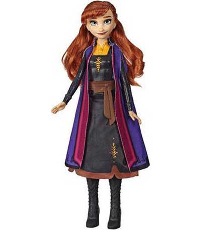 Hasbro Disney Frozen II - Anna Autumn Swirling Adventure Light Up Doll (E7001EU40)